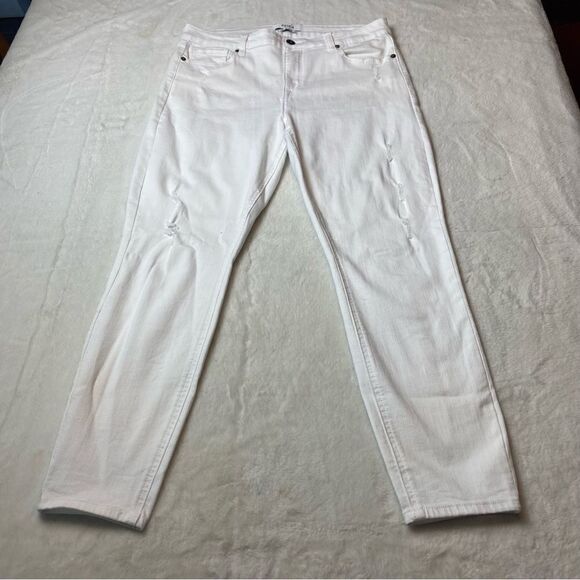 Pistola White Jennifer Oslo High Waisted Distressed Skinny Jeans Size 31 - Picture 1 of 14